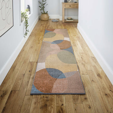 Pebble Geometric Kids & Novelty Machine-washable Area Rug